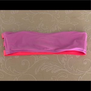 Strapless bathing suit